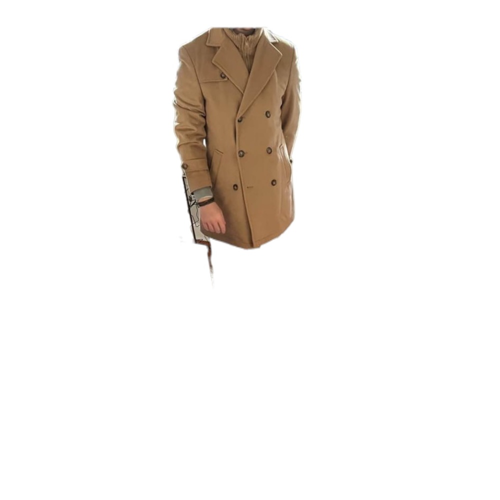 Ralph Lauren tan pea coat, like new